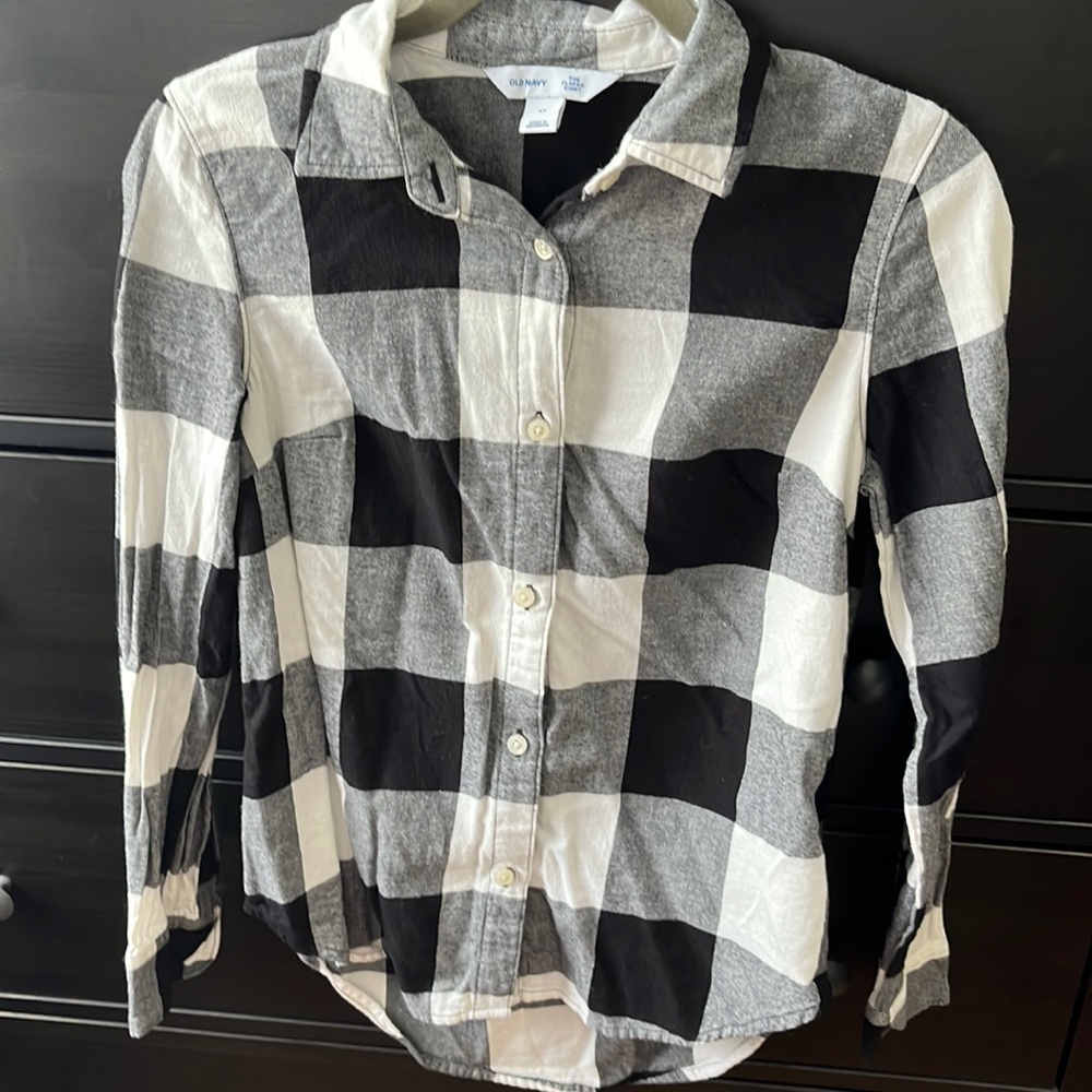 Buffalo plaid Flannel Shirt, Old Navy XS
